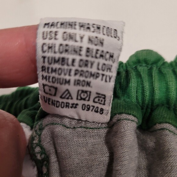 Vintage 90s Mens 2XL Gray Green Dad Elastic Pocket Pro King Drawstring Shorts - Picture 10 of 13